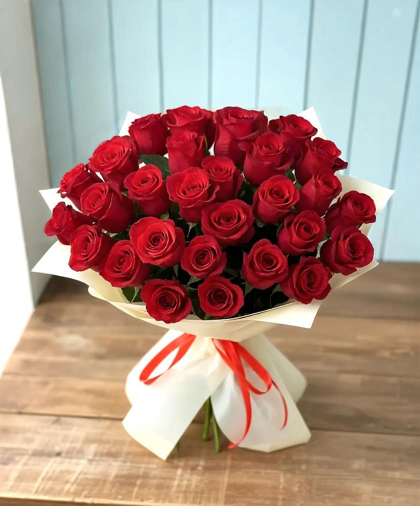 Букет 29 Красных роз в Вознесеновке