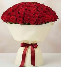 Букет 101 Красная роза Милано в Вознесеновке