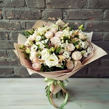 Букет цветов из:  Альстромерии, Розы и Хризантемы в Вознесеновке