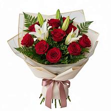 Букет цветов из:  Лилии и Розы в Вознесеновке