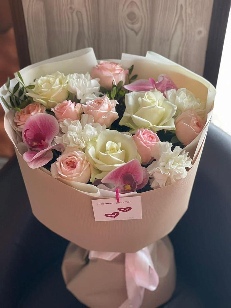 Букет цветов из: Орхидеи, Розы и Гвоздики в Вознесеновке