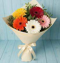 Букет цветов из:  Герберы в Вознесеновке