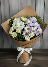 Букет цветов из:  Хризантемы и Розы в Вознесеновке