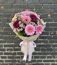 Букет цветов из:  Герберы и Хризантемы в Вознесеновке