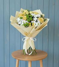 Букет цветов из:  Хризантемы и Розы в Вознесеновке