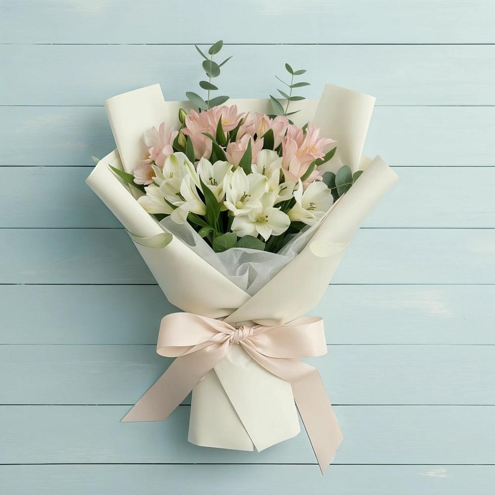 Букет цветов из: Альстромерии в Вознесеновке