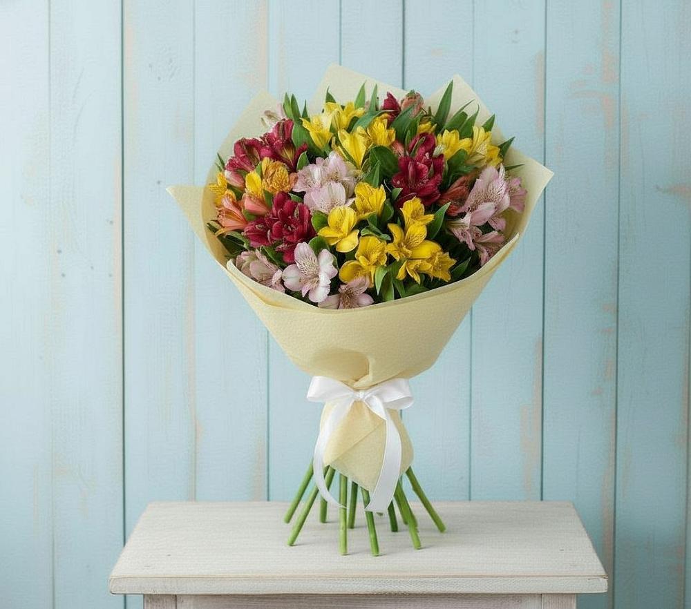 Букет цветов из: Альстромерии в Вознесеновке