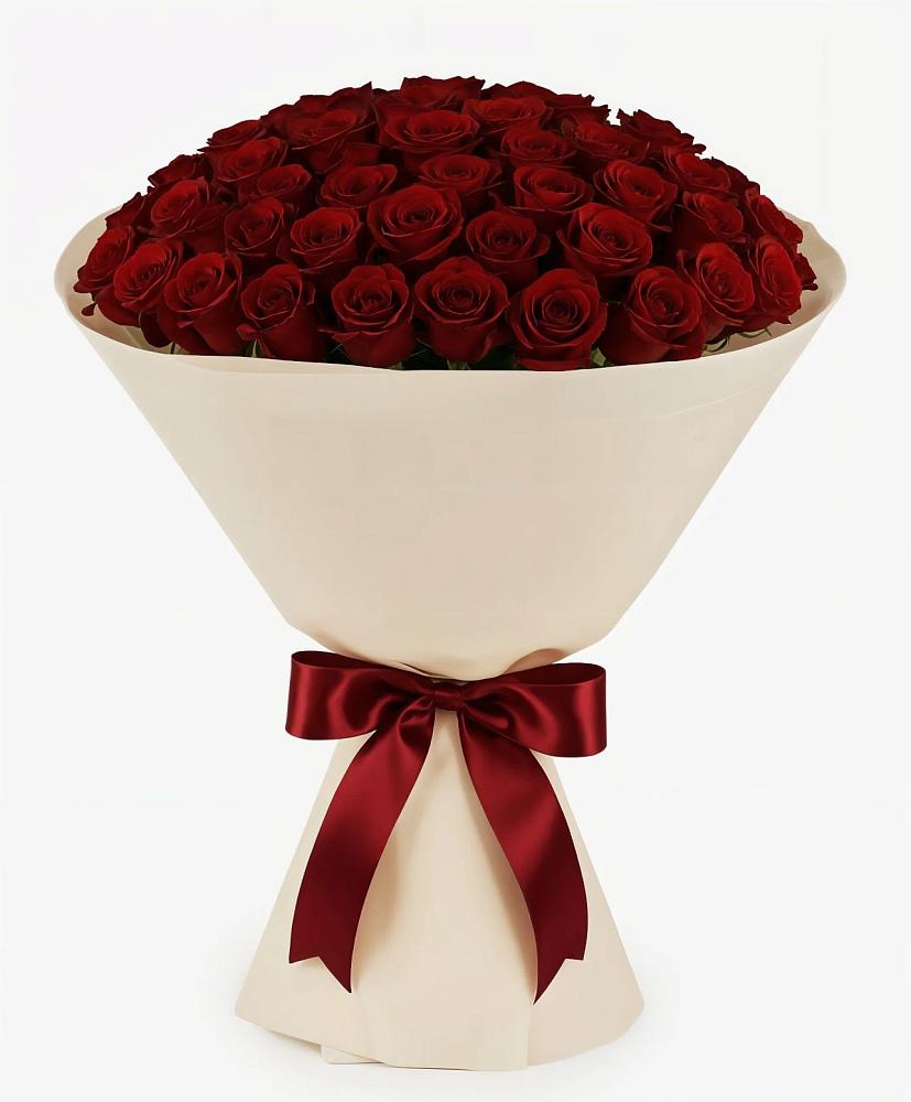 Букет 101 Бордовая роза Блэк Бакарра в Вознесеновке