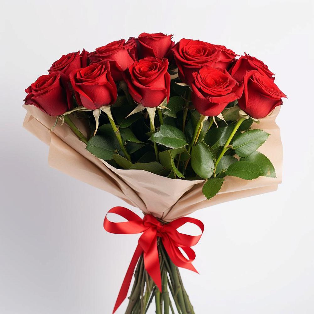 Букет 11 Красных роз Эдлесс Лав в Вознесеновке